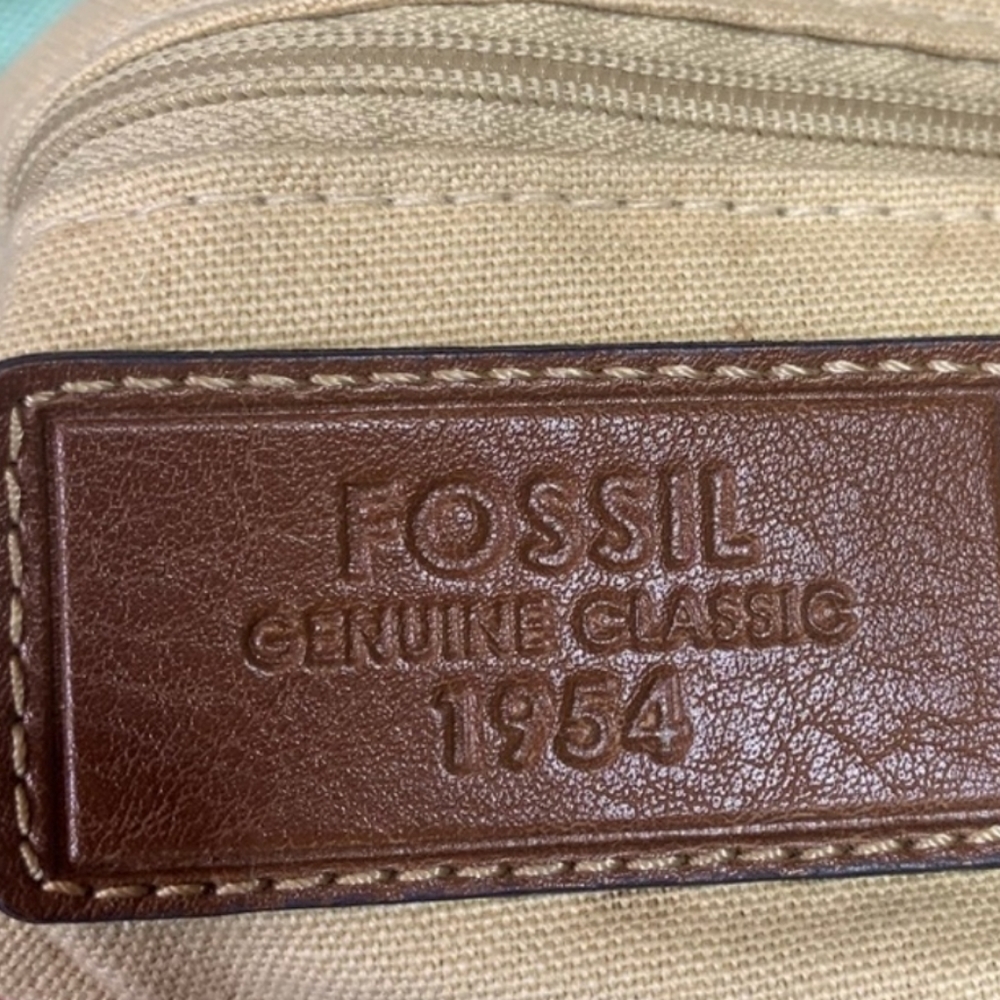 Fossil Patchwork Boho Hobo Satchel Handbag - image 5